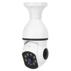 1Pc E27 WiFi Bulb Camera 1080P FHD WiFi IP Pan Tilt Security Surveillance Camera With Two-Way Audio Full Color Night Vision Flood Light Motion Trackin