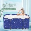 Portable foldable bathtub, thermostatic shower tub tub | ice bath | Separate family bathroom SPA bathtub, shower room soaking vertical bathtub