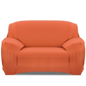 Sofa Cover Printed Stretch Sofa Furniture Cover Soft Sofa Slipcover Polyester Furniture Protector Cover (Option: Orange_2S)