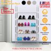 5 Tiers Shoes Rack Shelves 15 Pairs Shoes Storage Organizer Stand Tower Stackable Shoe Holder