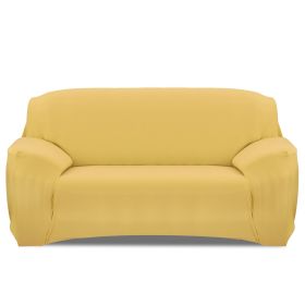 Sofa Cover Printed Stretch Sofa Furniture Cover Soft Sofa Slipcover Polyester Furniture Protector Cover (Option: Yellow_3S)