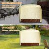210D Waterproof Outdoor BBQ Grill Cover Windproof Dustproof Patio Gas Grill Oven Protector Oxford Cloth Garden