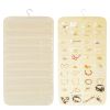 2Pcs Hanging Jewelry Organizer Earring Necklace Bracelet Holder Double-sided 80 Pockets Accessory Storage Pocket