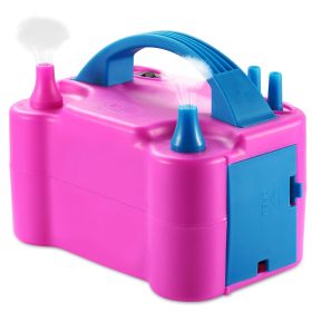 Electric Balloon Pump 600W Balloon Blower Inflator Dual Nozzle for Party Wedding Festival Decoration US/UK (Option: UK)