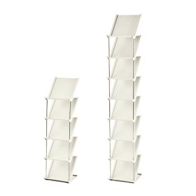 8 Tier Vertical Shoe Rack Narrow Free Standing Storage Organizer for Entryway Space-Saving Stackable Shoe Holder Corner Shoe Tower For Entryway Bedroo (Option: Beige_8Tier)
