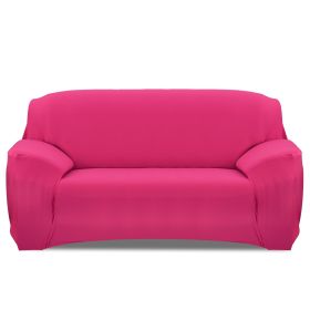 Sofa Cover Printed Stretch Sofa Furniture Cover Soft Sofa Slipcover Polyester Furniture Protector Cover (Option: RoseRed_3S)