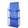 Hanging Handbag Organizer w/ 6 Pockets Closet Purse Storage Shelves Holder Hanging Shelf Bag