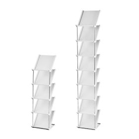 8 Tier Vertical Shoe Rack Narrow Free Standing Storage Organizer for Entryway Space-Saving Stackable Shoe Holder Corner Shoe Tower For Entryway Bedroo (Option: Grey_8Tier)