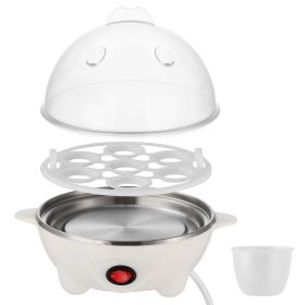 Electric Egg Cooker 7-Capacity BPA-Free Hard-Boiled Egg Maker w/ Auto-Off Measuring Cup for Hard Boiled Steamed Vegetables Seafood Dumplings (Option: GPCT)