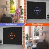 16*7FT Magnetic Thermal Insulated Garage Door Curtain for Winter Two-Car Garage Screen with Magnetic Closure 8 Roll Up Buckle Straps for Two Cars Weat
