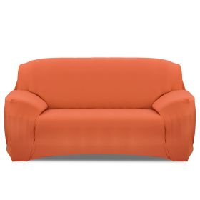 Sofa Cover Printed Stretch Sofa Furniture Cover Soft Sofa Slipcover Polyester Furniture Protector Cover (Option: Orange_3S)