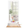 Mesh Door Screen Enhanced Scratch-Proof Heavy Duty Pet Proof Screen with Double Sided Zipper for Home Bedroom Living Room Kitchen