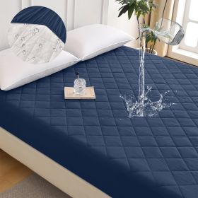 Diamond Grid Ultrasonic Waterproof Mattress Protector (Option: W13664146)