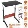 31.5x15.74x35in Mobile Laptop Desk Height Adjustable Rolling Wheels 88LBS Load Standing Table Sofa Bed Side Desk Cart Home Office Use