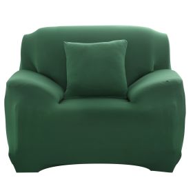 Sofa Cover Printed Stretch Sofa Furniture Cover Soft Sofa Slipcover Polyester Furniture Protector Cover (Option: DKGreen_1S)