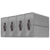 4Pcs Bed Sheet Set Organizers Foldable Bedsheets Storage Bins For Clothing Duvet Cover Pillowcase King Queen Bedsheet Closet Bedding Container With La