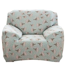 Sofa Cover Printed Stretch Sofa Furniture Cover Soft Sofa Slipcover Polyester Furniture Protector Cover (Option: Hyacinth_1S)