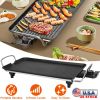1500W Electric Barbecue Grill Hot Plate Cooking BBQ Griddle Non-Stick Table Top Grill Griddle for Indoor Outdoor Camping Picnic